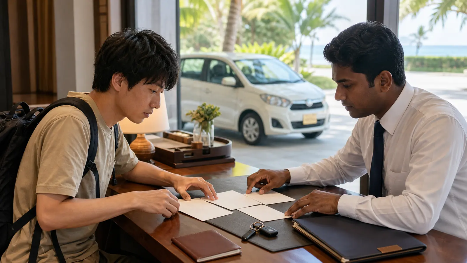 受取時に車両を確認し、最初の区間を試運転として計画します。